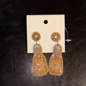 Belk Gold and Silver Beaded Earrings